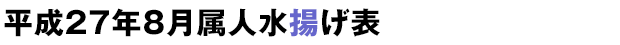 平成27年8月属人水揚げ表
