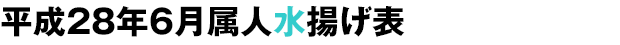 平成28年6月属人水揚げ表