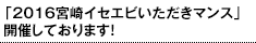 「2016宮崎イセエビいただきマンス」開催しております！