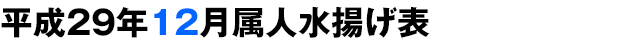 平成29年12月属人水揚げ表