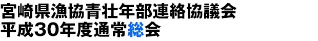 宮崎県漁協青壮年部連絡協議会平成30年度通常総会