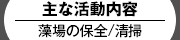 藻場の保全/清掃